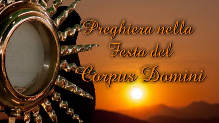 Preghiere al Corpus Domini: l&#8217;antica tradizione che unisce fede e devozione in 70 caratteri